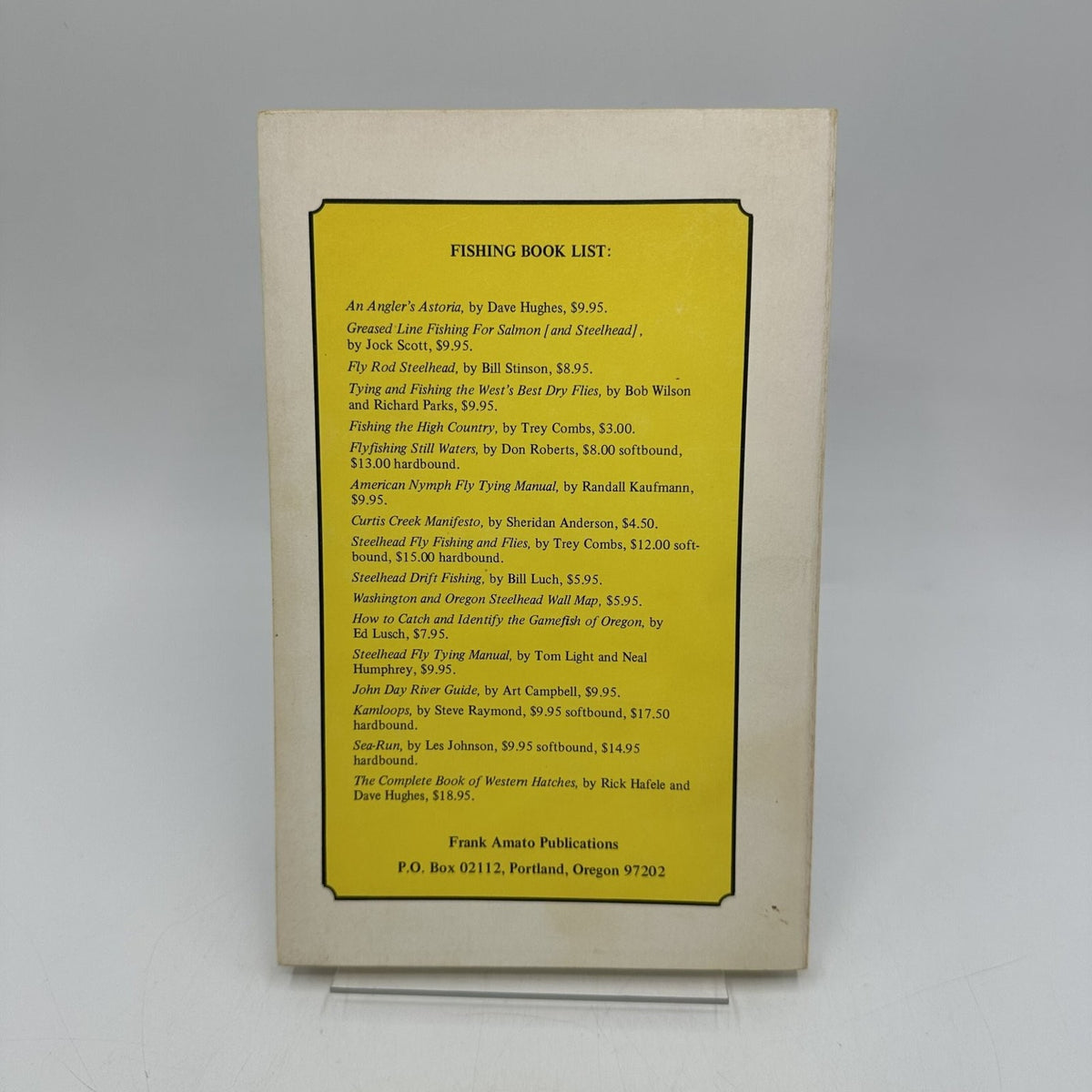 An Angler's Astoria Dave Hughes 1982 Fishing Guide Steelhead Trout Salmon Frank