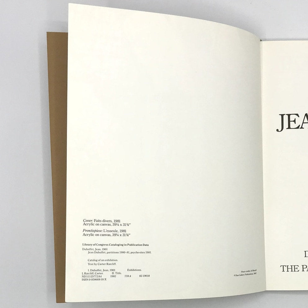 Jean Dubuffet Partitions Psycho-Sites Acrylic Exhibition Catalogue Litho Puzzle