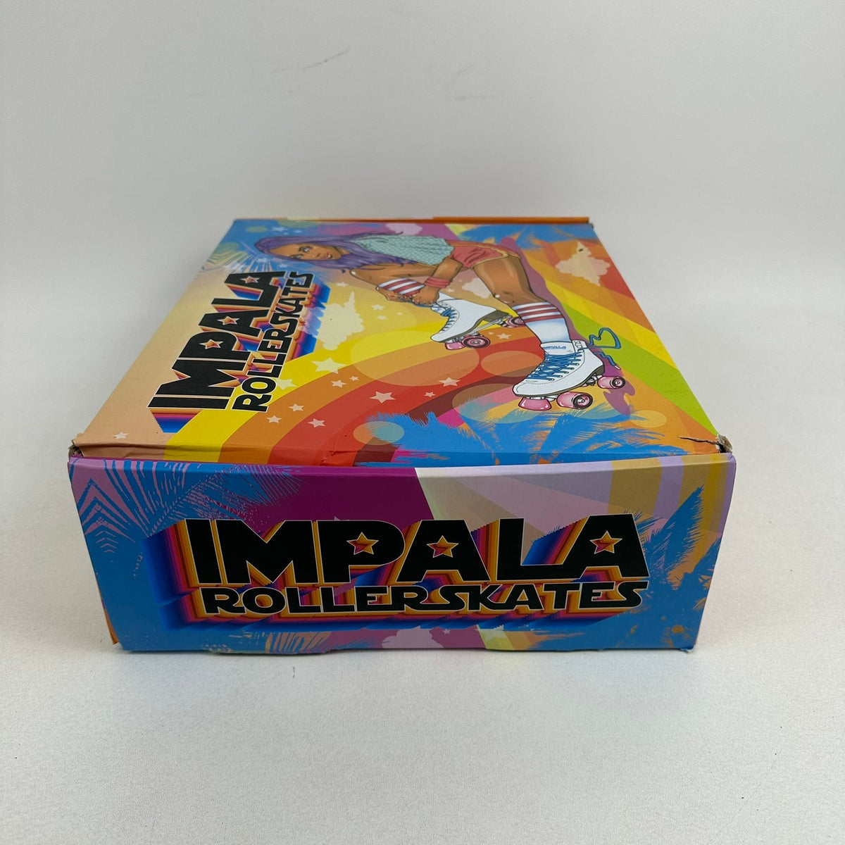 Impala Quad Roller Skates Womens US 7 Silver Holographic Retro Vegan Friendly