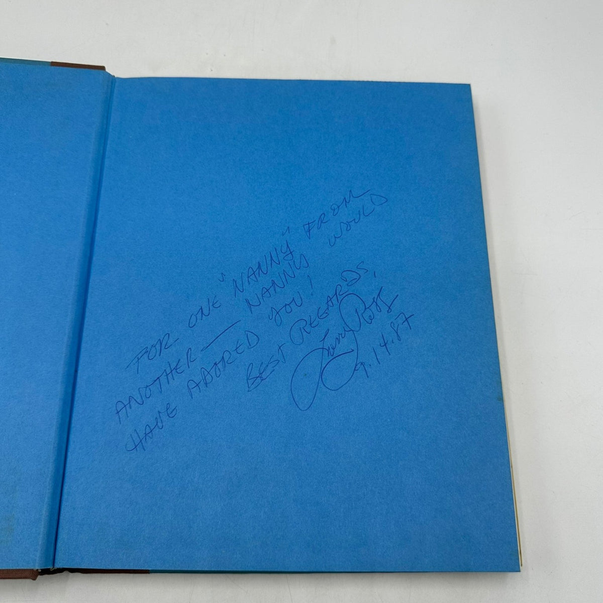 Nanny's Texas Table Larry Ross 1987 SIGNED Texas Southwest Country Cookbook