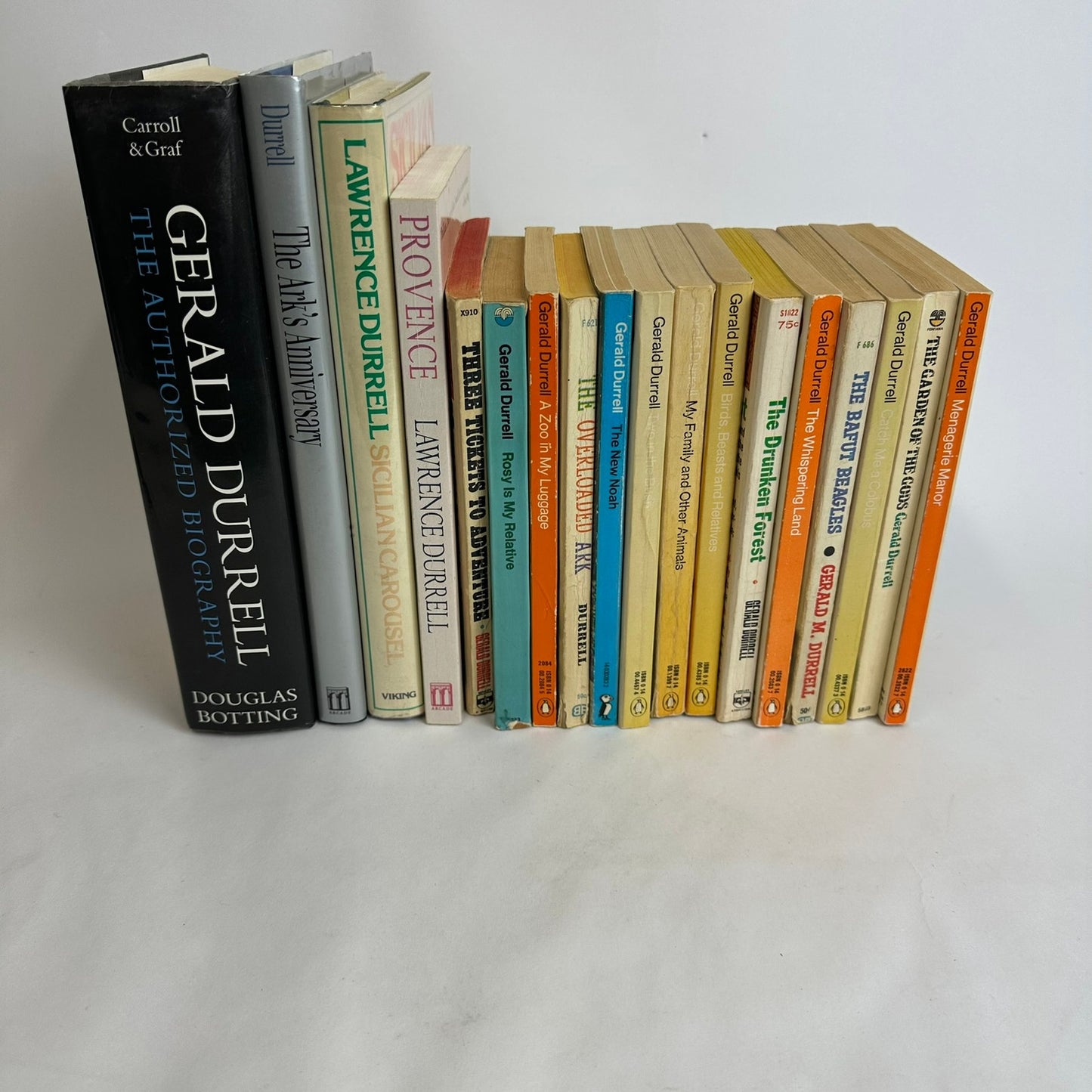 Gerald Durrell Lawrence Durrell Lot of 18 Animals Biography Nature Conservation