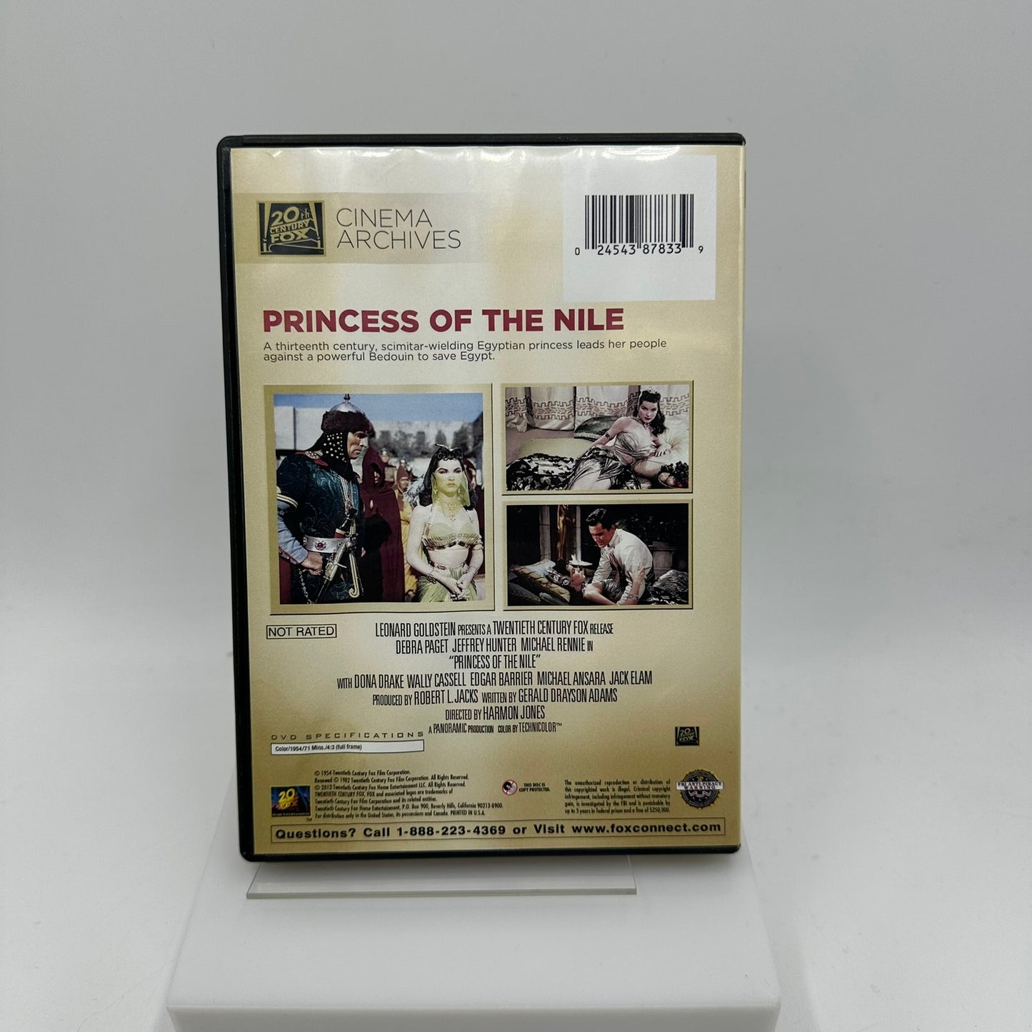Princess of the Nile 20th Century Studios Romantic Adventure Royalty NR DVD Disc