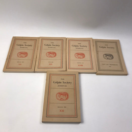 The Galpin Society Journal 6 Volume Lot Musical Instruments Musicology History