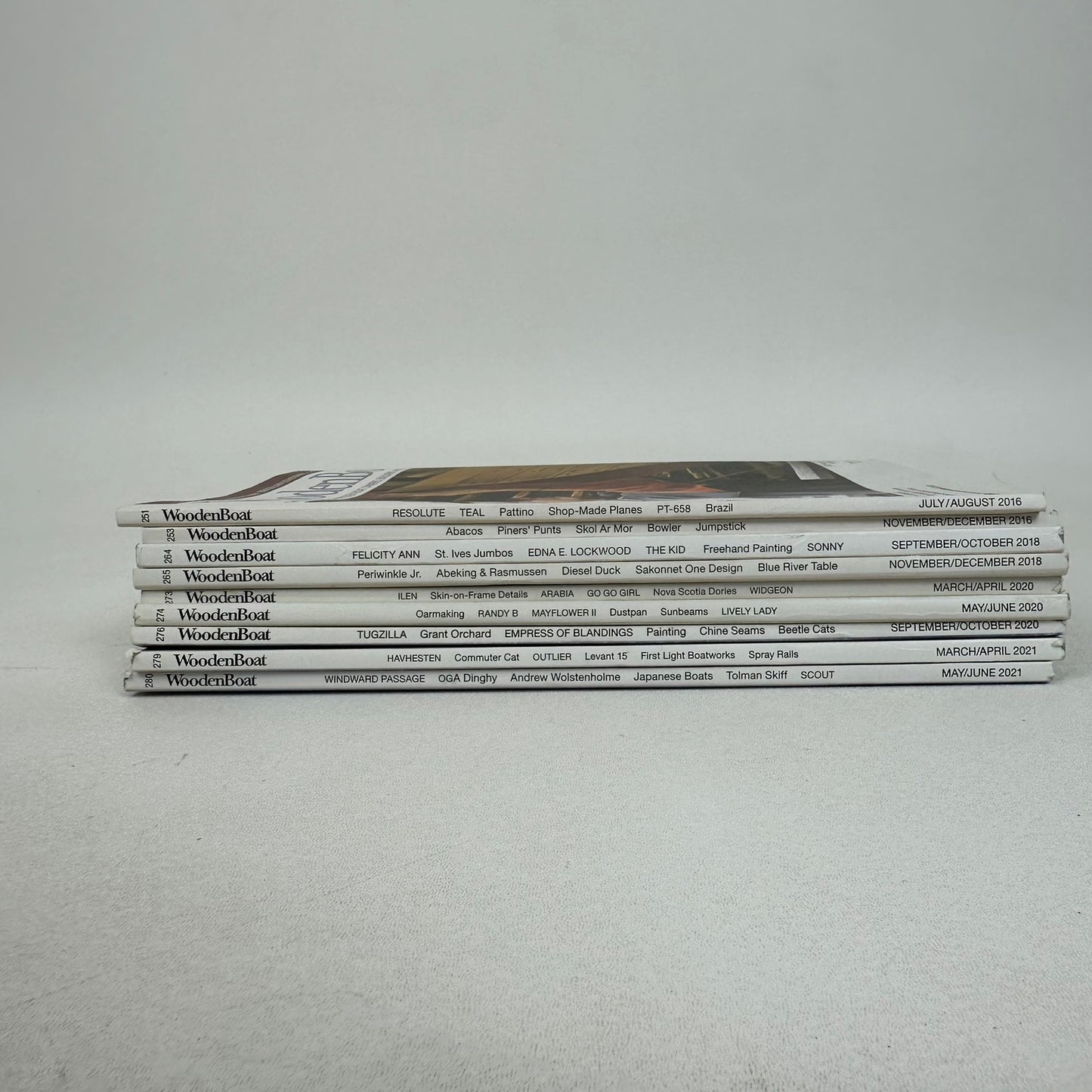 Wooden Boat Magazine Lot of 9 Issues Sailing Shipbuilding Nautical Maritime