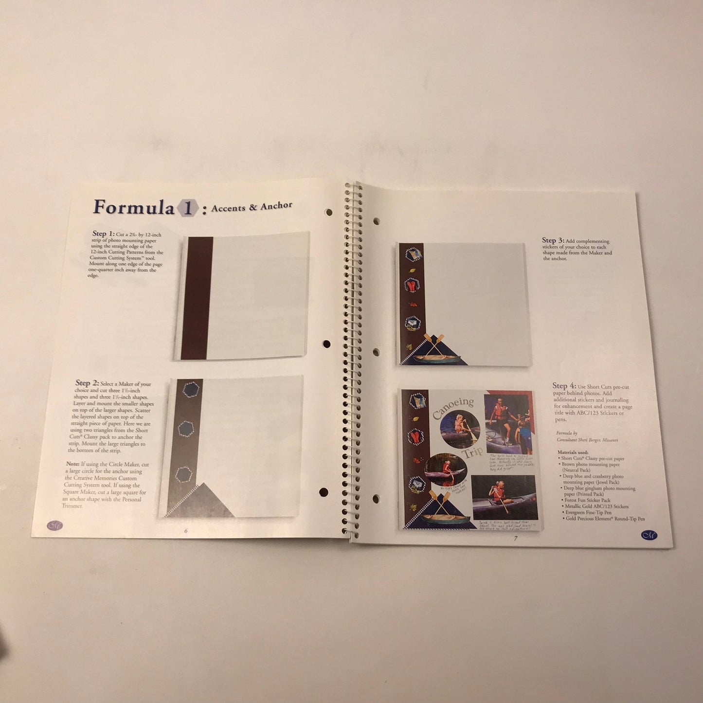 Creative Memories Collection Lot of 7 Fast Formulas Scrapbooking Layout Methods