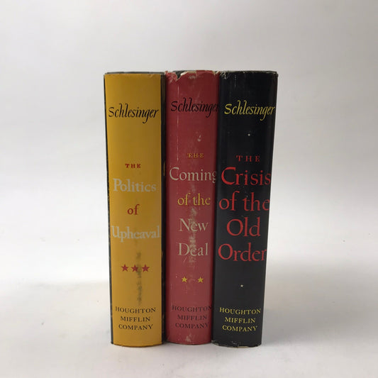 The Age of Roosevelt Arthur M Schlesinger Jr Complete Set of 3 Politics Economy