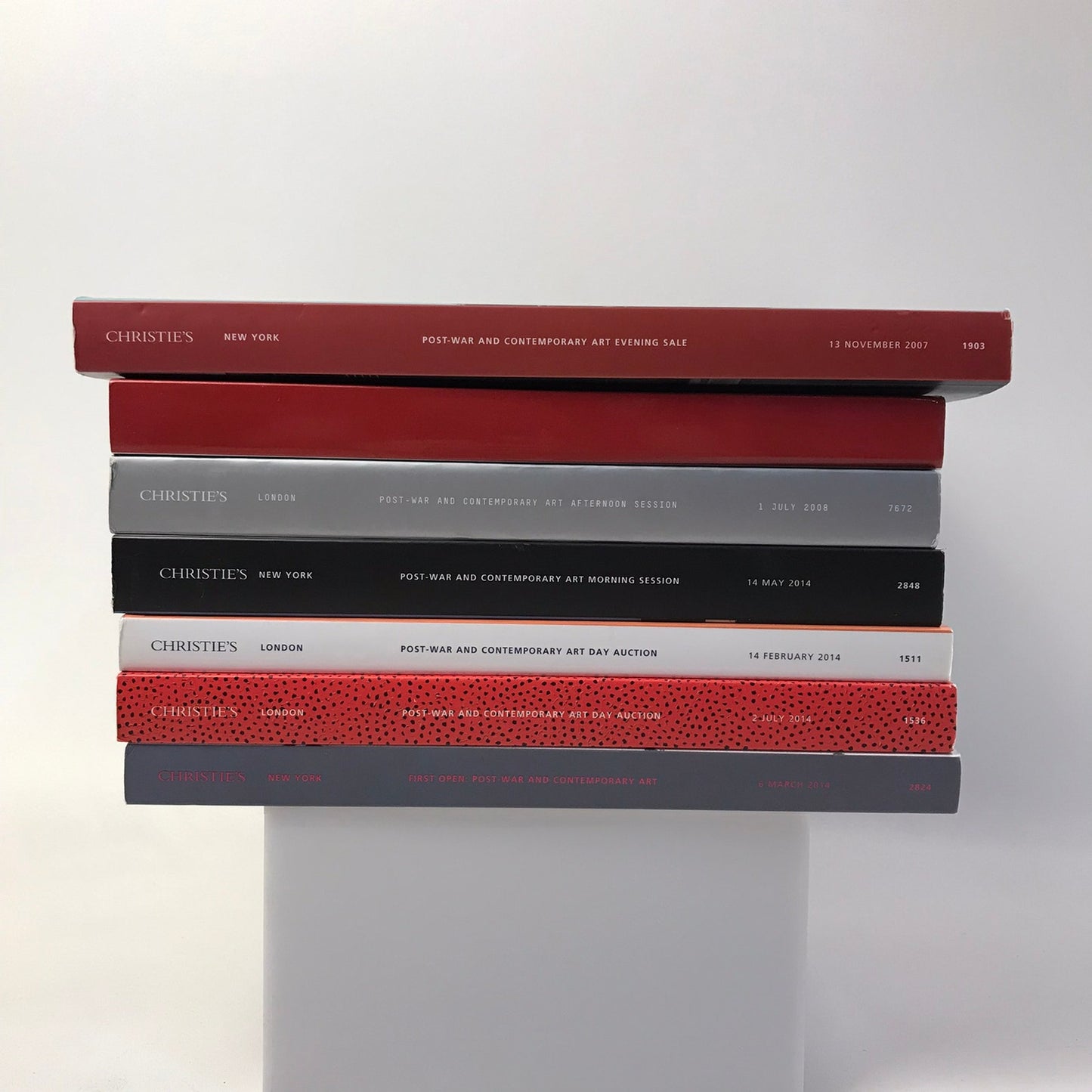 Christies Art Auction Catalogs Lot of 7 Twombly Warhol Lichtenstein Post War