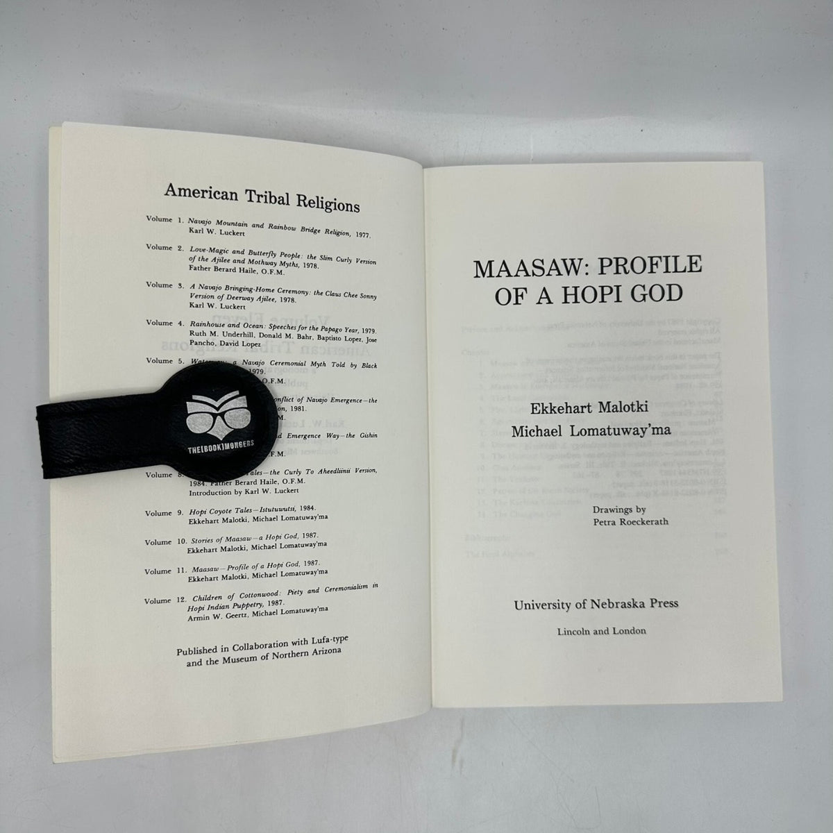 Maasaw Profile of a Hopi God Malotki Lomatuway'ma 1987 First Edition Paperback