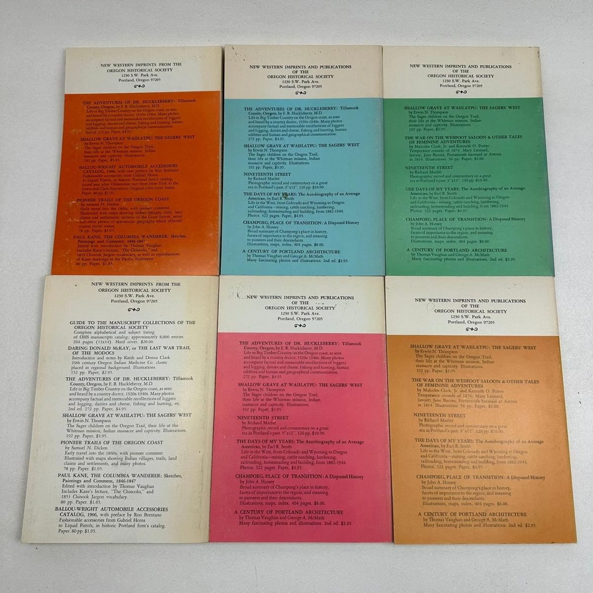 Oregon Historical Quarterly 32 Vol Set 1966-1977 History Journal Periodical