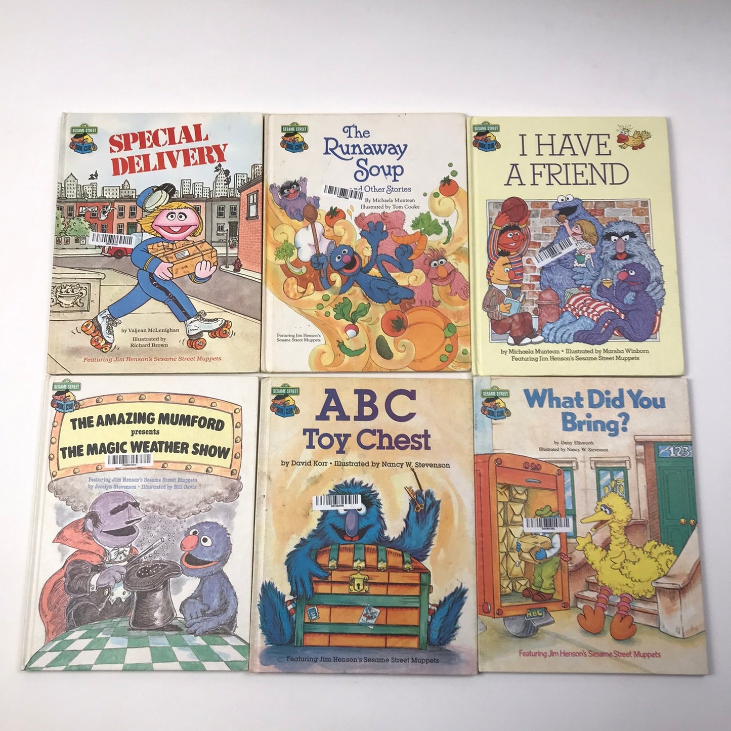 Sesame Street Book Club Lot of 30 Bert Ernie Grover Big Bird Childrens Stories