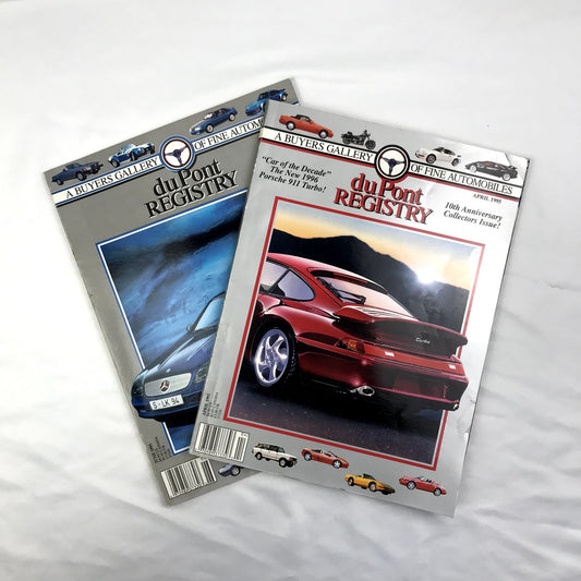 Lot of 2 duPont Registry Fine Automobiles Illustrated Paperback Magazines 1995