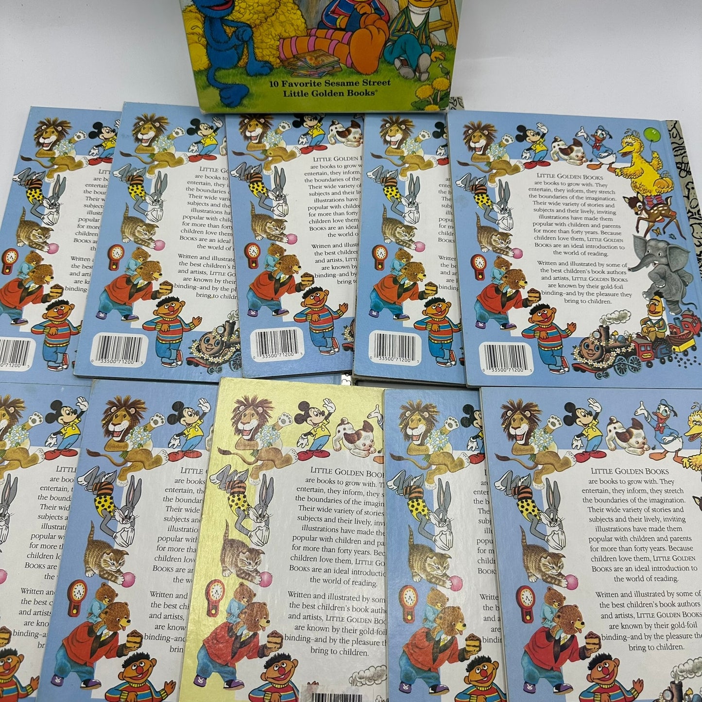 Sesame Street Favorites 10 Volume Boxed Set Childrens Little Golden Books Big Bird