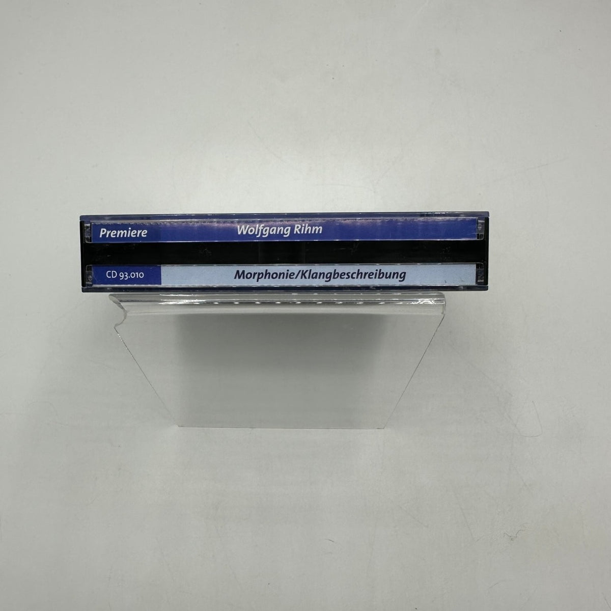 Wolfgang Rihm – Morphonie Klangbeschreibung 2 CDs 2000 Contemporary Classical