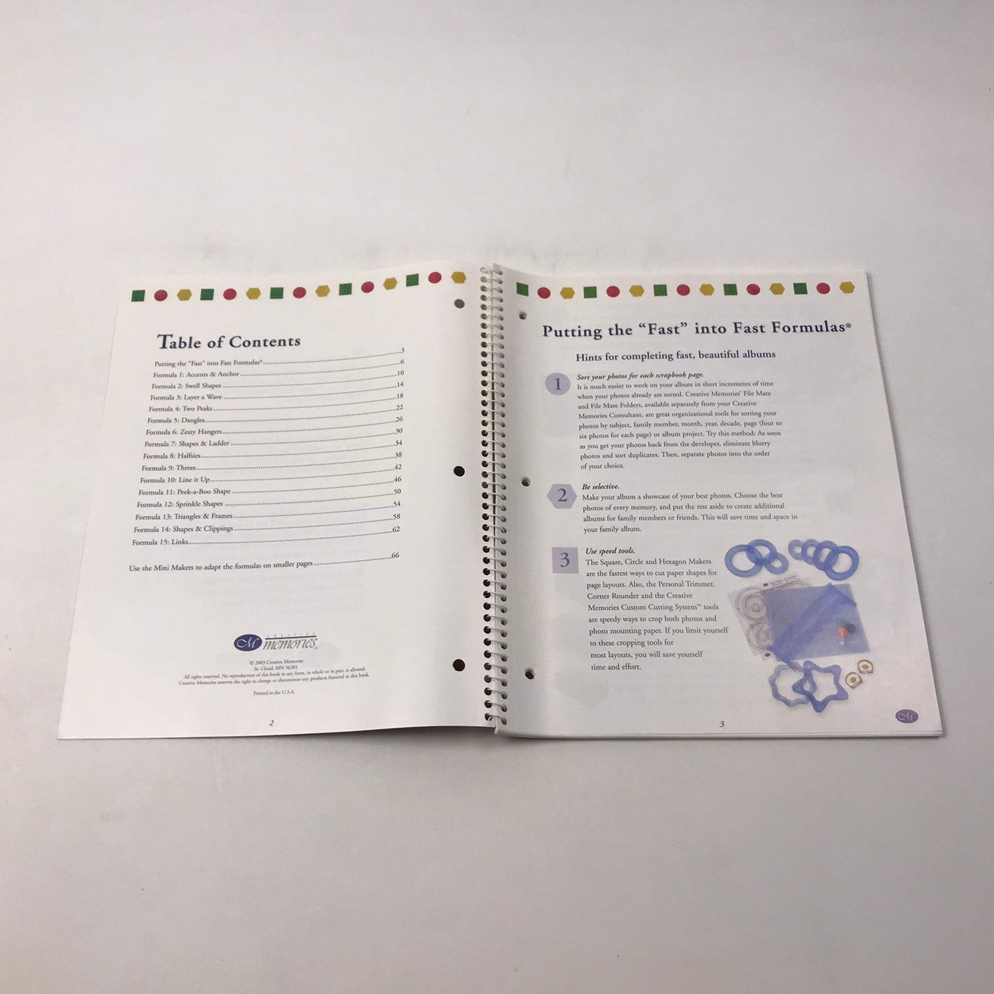 Creative Memories Collection Lot of 7 Fast Formulas Scrapbooking Layout Methods