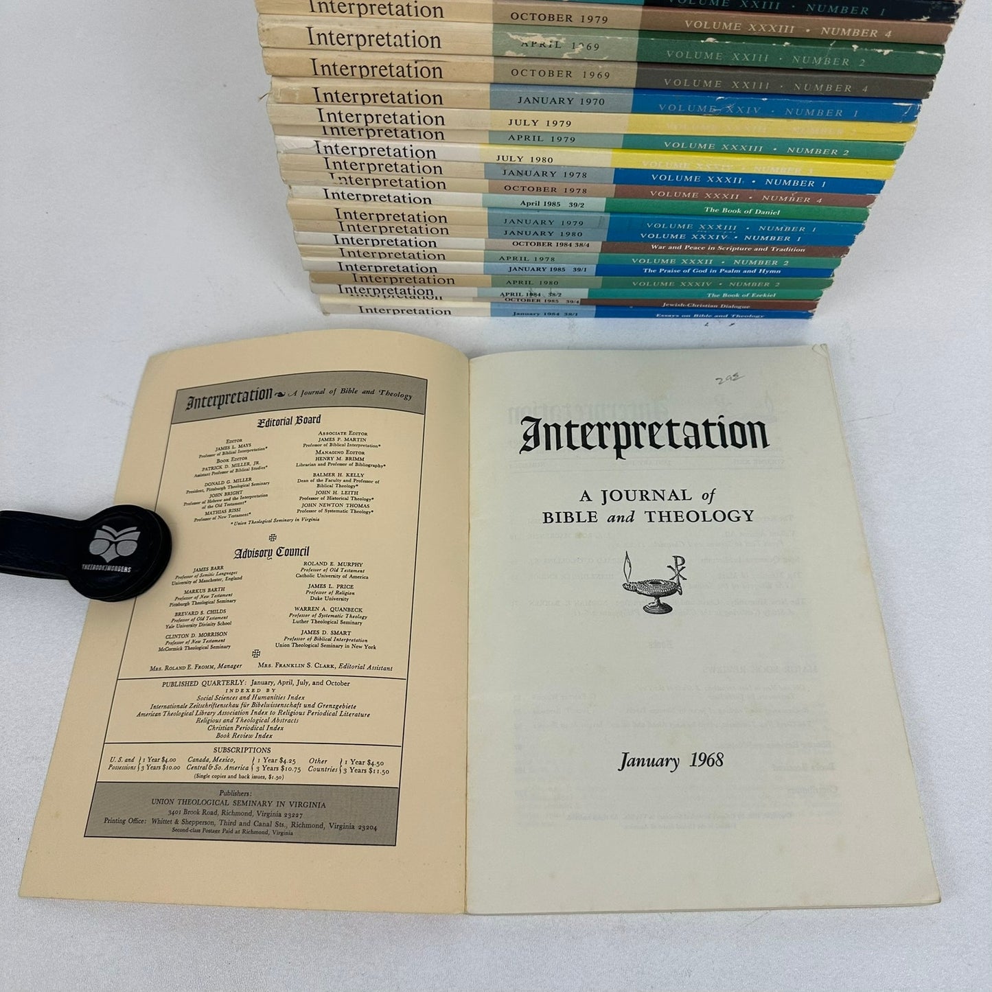 Interpretation Journal of Bible and Theology 23 Issues Scripture Biblical Study