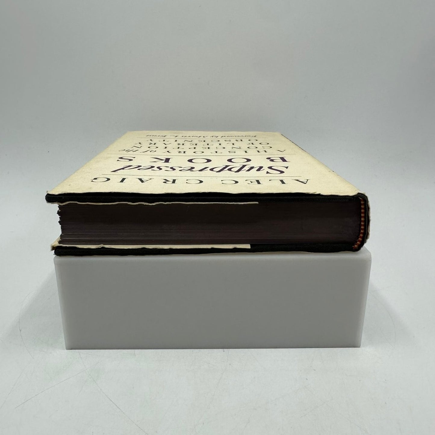 Suppressed Books Alec Craig 1963 First Ed Literary Obscenity World Publishing