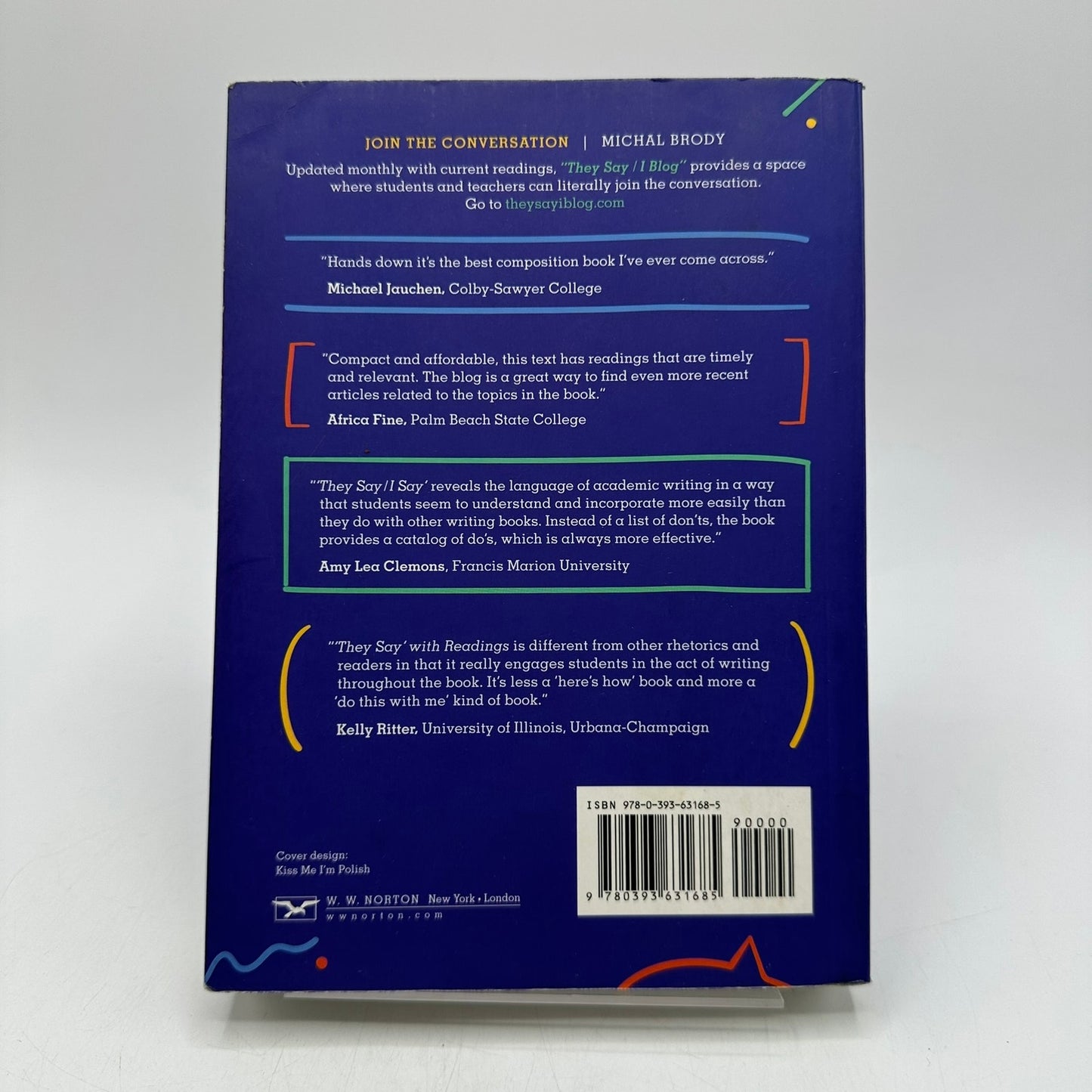 They Say I Say 4E with Readings Graff Birkenstein Durst Academic Writing