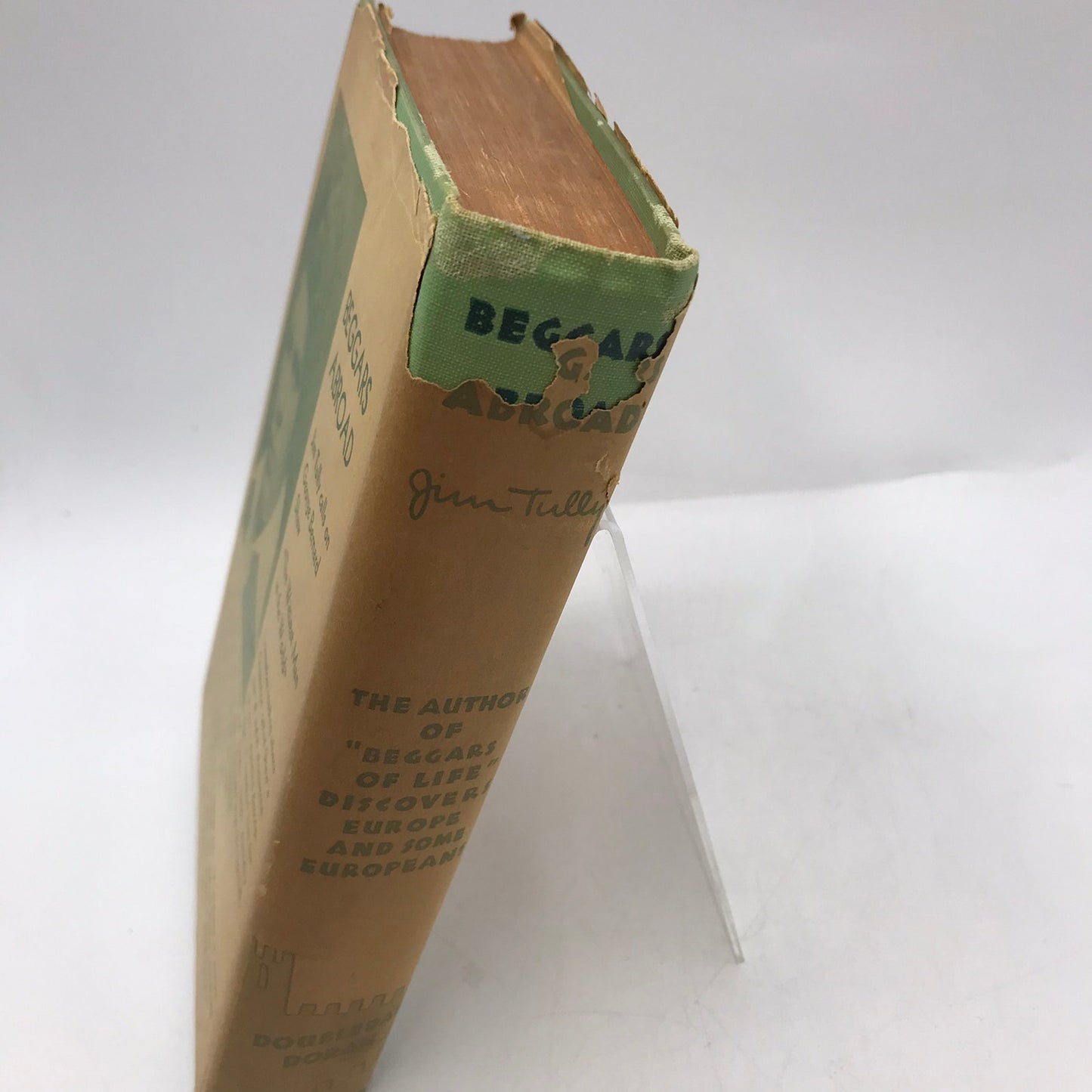 Beggars Abroad Jim Tully Personal Narrative Europe Travel Literature Memoir 1930