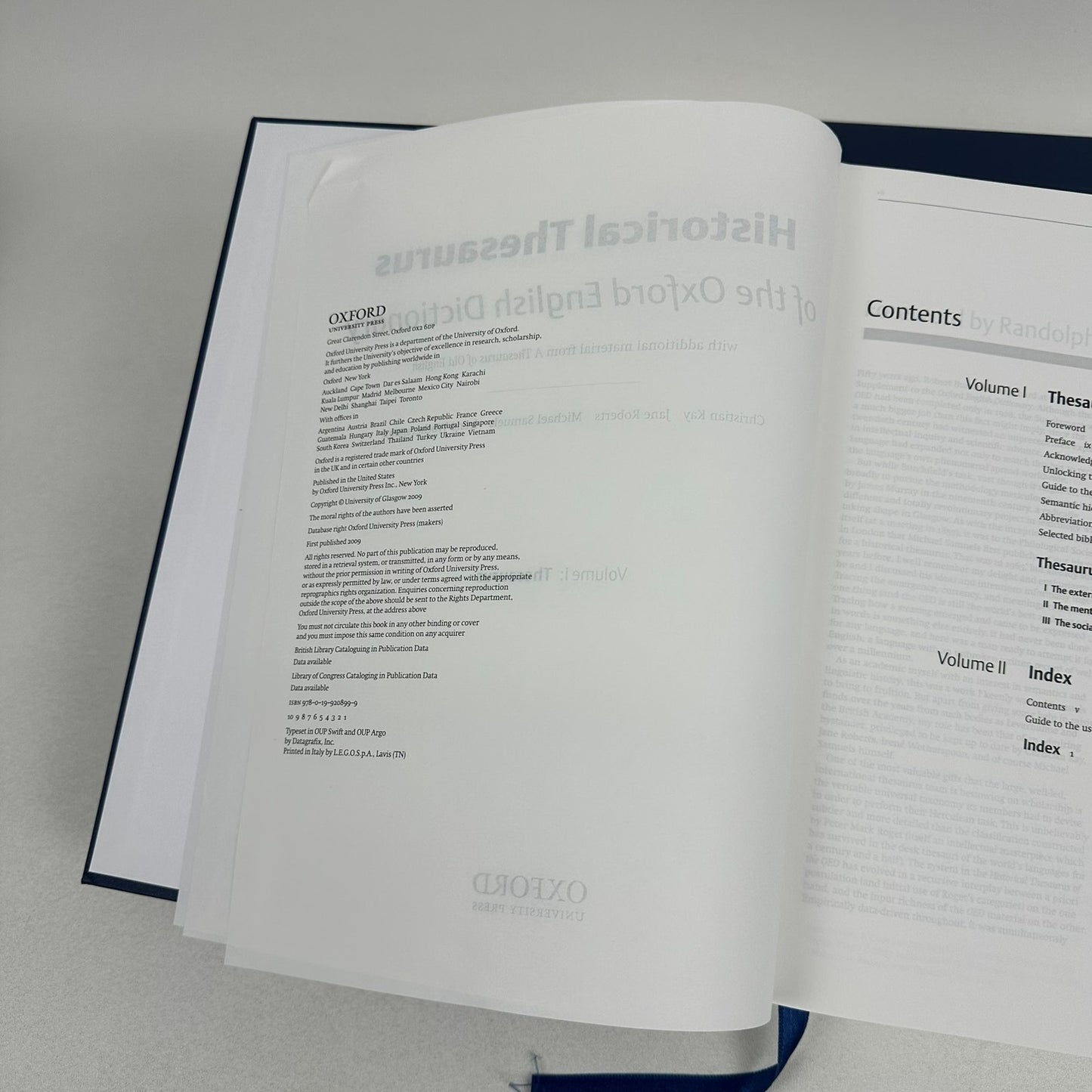 Historical Thesaurus of The Oxford English Dictionary 2 Vol Box Set Linguistics