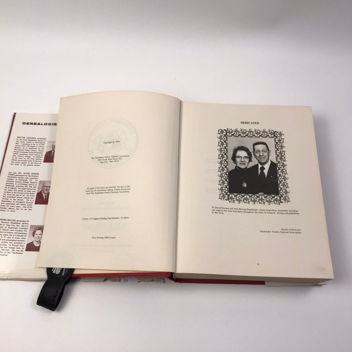 The Studebaker Family in America 1736-1976 Genealogy Family History Biography