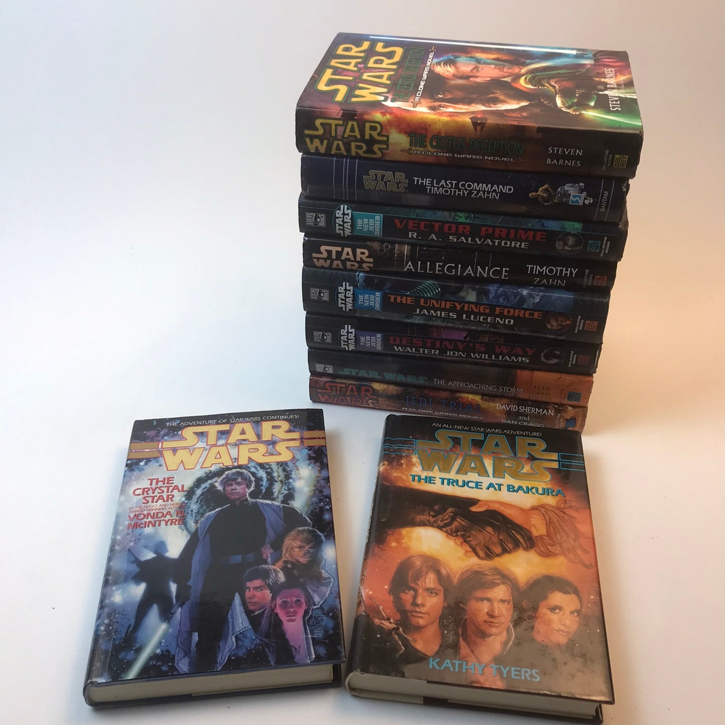 Lot of 10 Star Wars Hardcover Young Adult Sci-Fi Novels Del Ray & Bantam Books