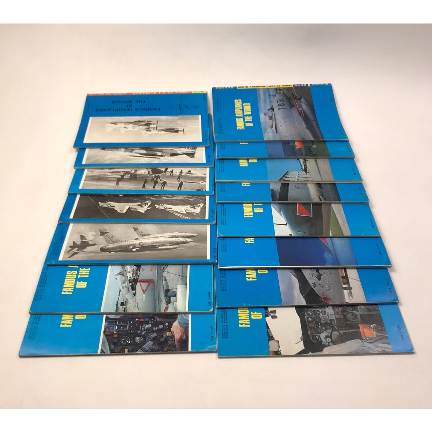 Famous Airplanes of the World Lot of 17 Japanese Aircraft War Aircrafts 1971-74