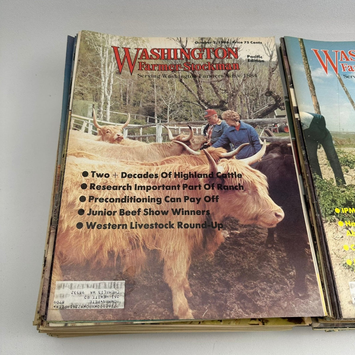 Washington Farmer-Stockman Magazine Lot 1980-1993 Pacific Edition Agriculture