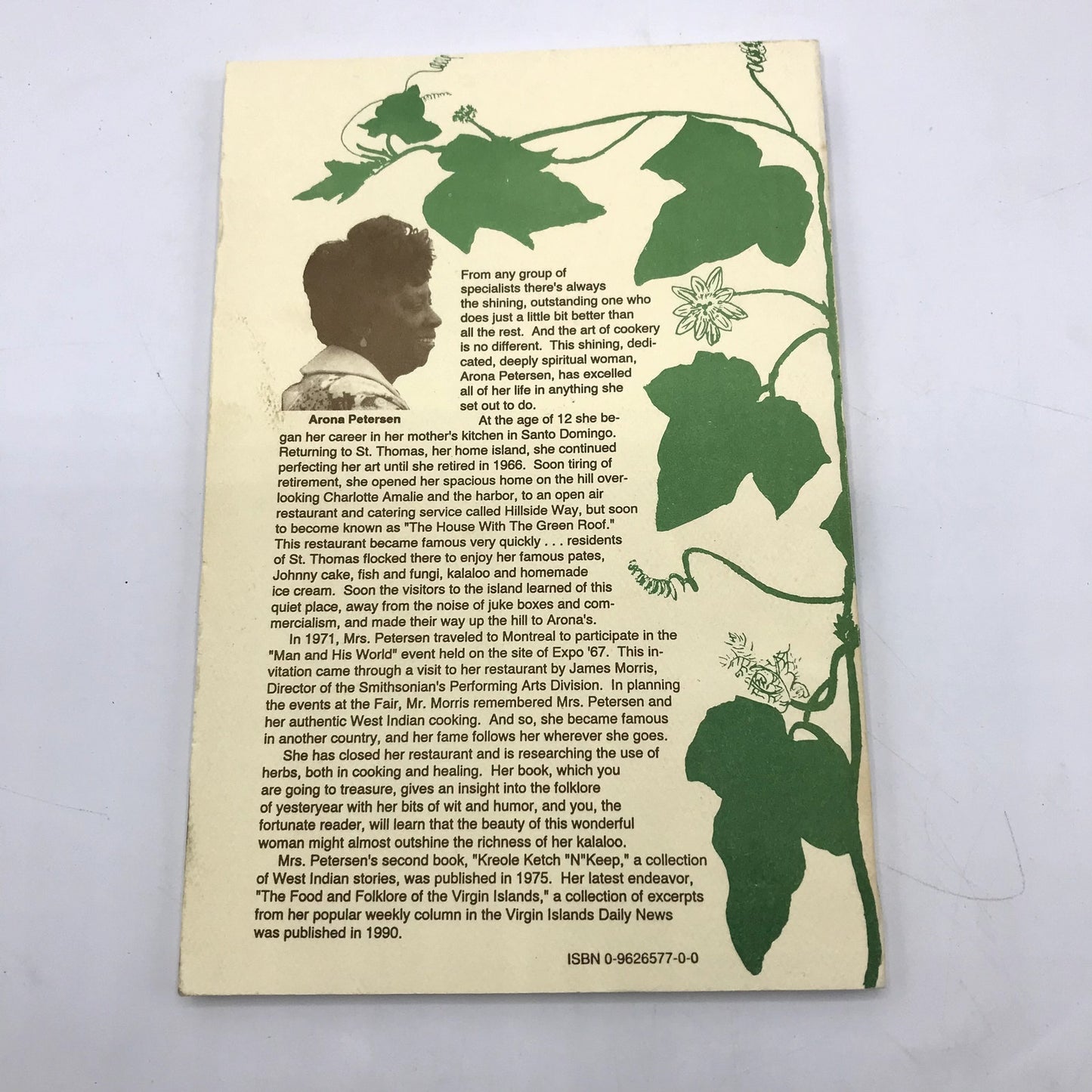 Herbs & Proverbs of the Virgin Islands by Arona Petersen 1990 Scarce Paperback