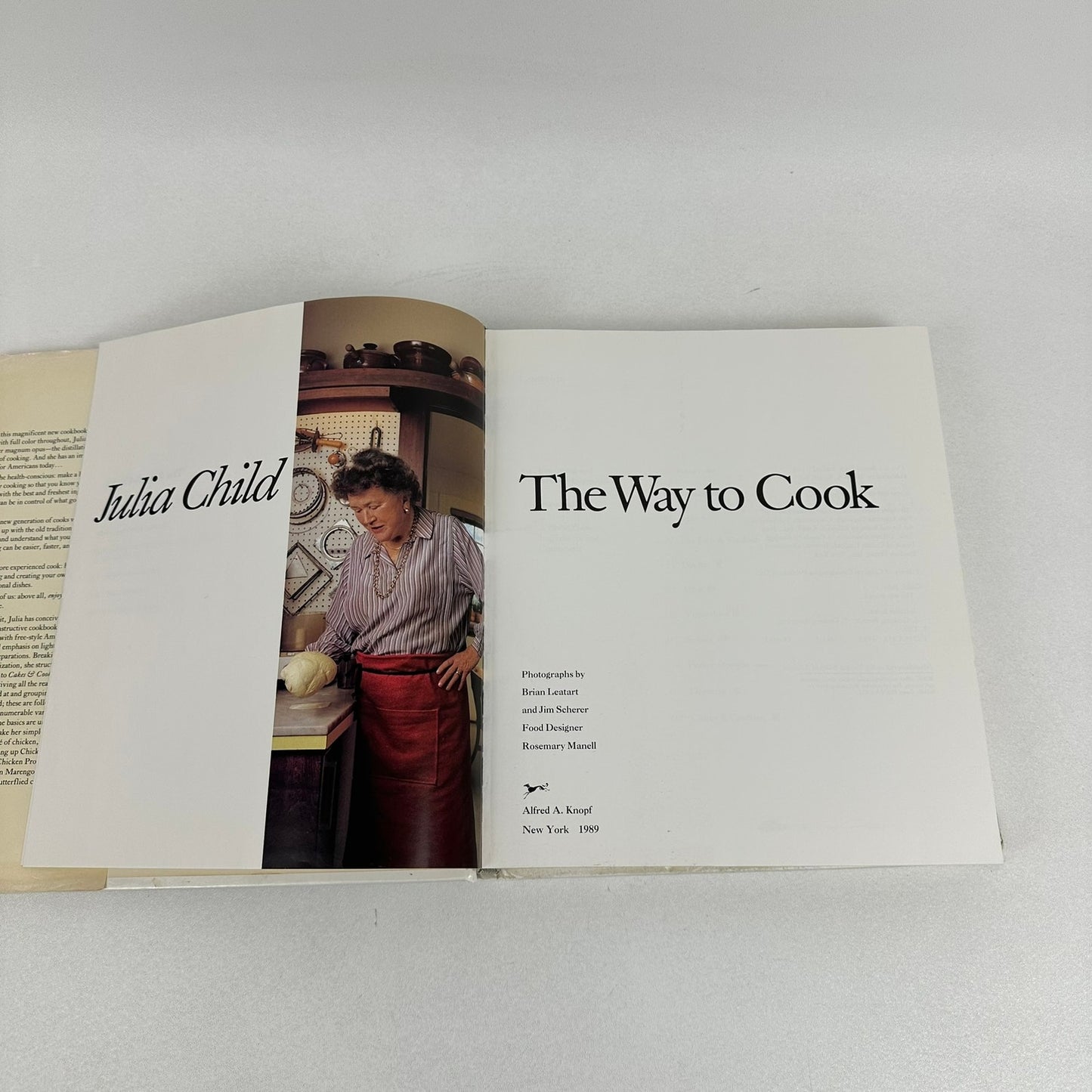 Way to Cook Julia Child Cookbook Classic Recipes Cuisine Cooking Baking 1989