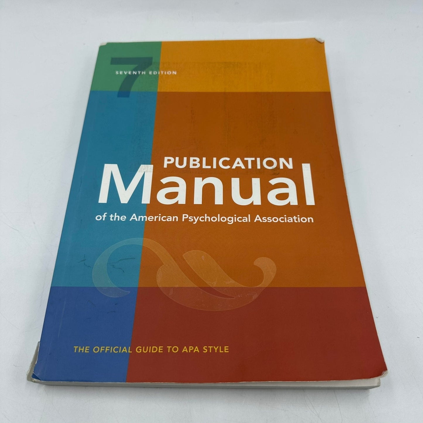 Publication Manual of the American Psychological Association Seventh Edition