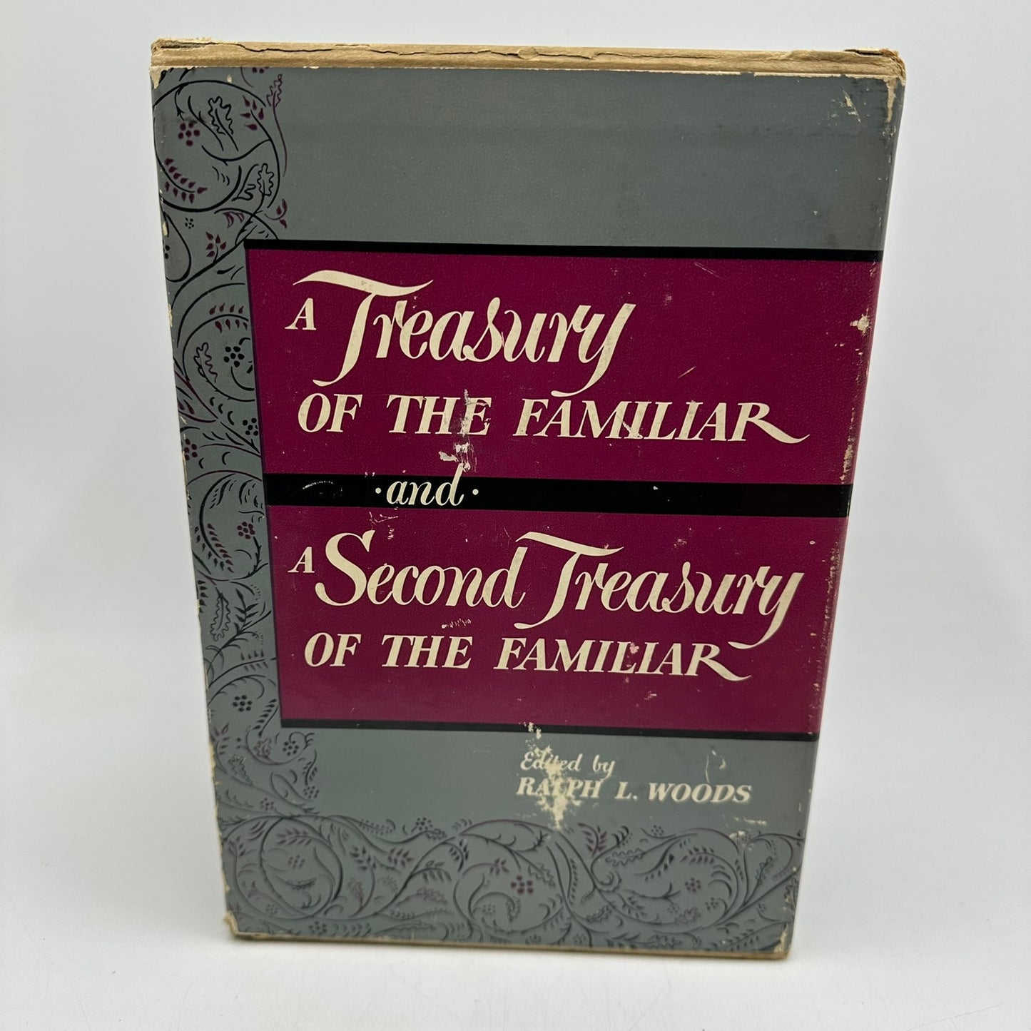 A Treasury of the Familiar Ralph L Woods Vol I & II Box Set Literature Fiction