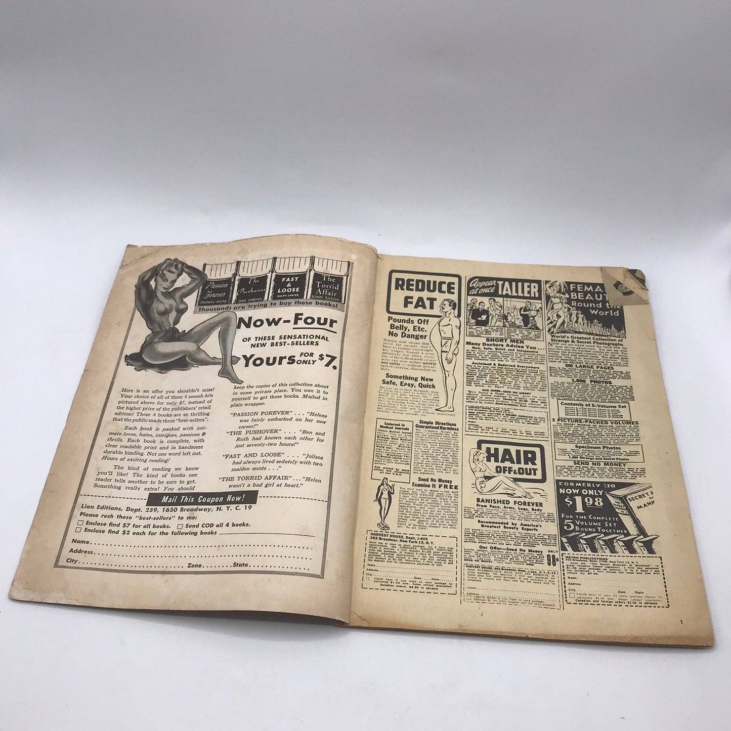 Vintage Beauty Parade Magazine Volume 7 August 1948 Models Illustrated Paperback