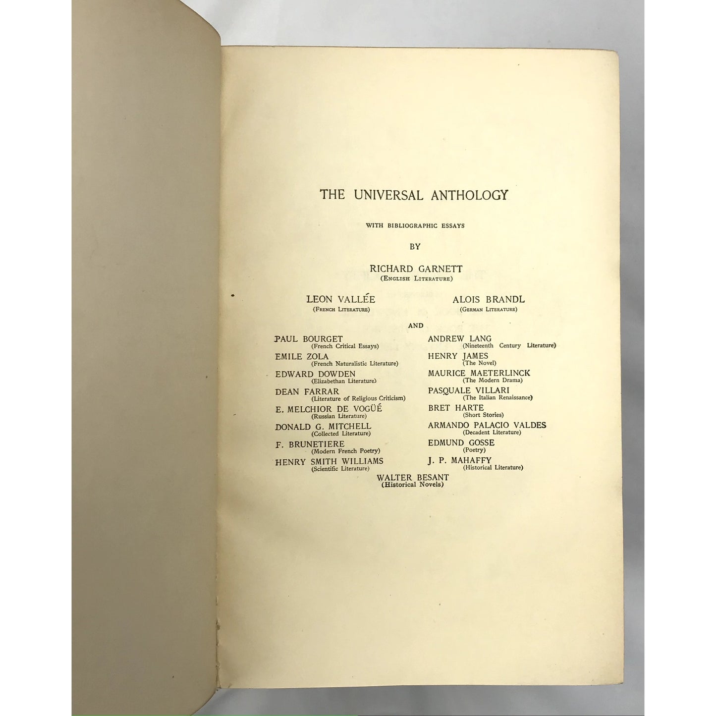 The Universal Anthology Partial Set of 6 Collection of the Best Literature 1899