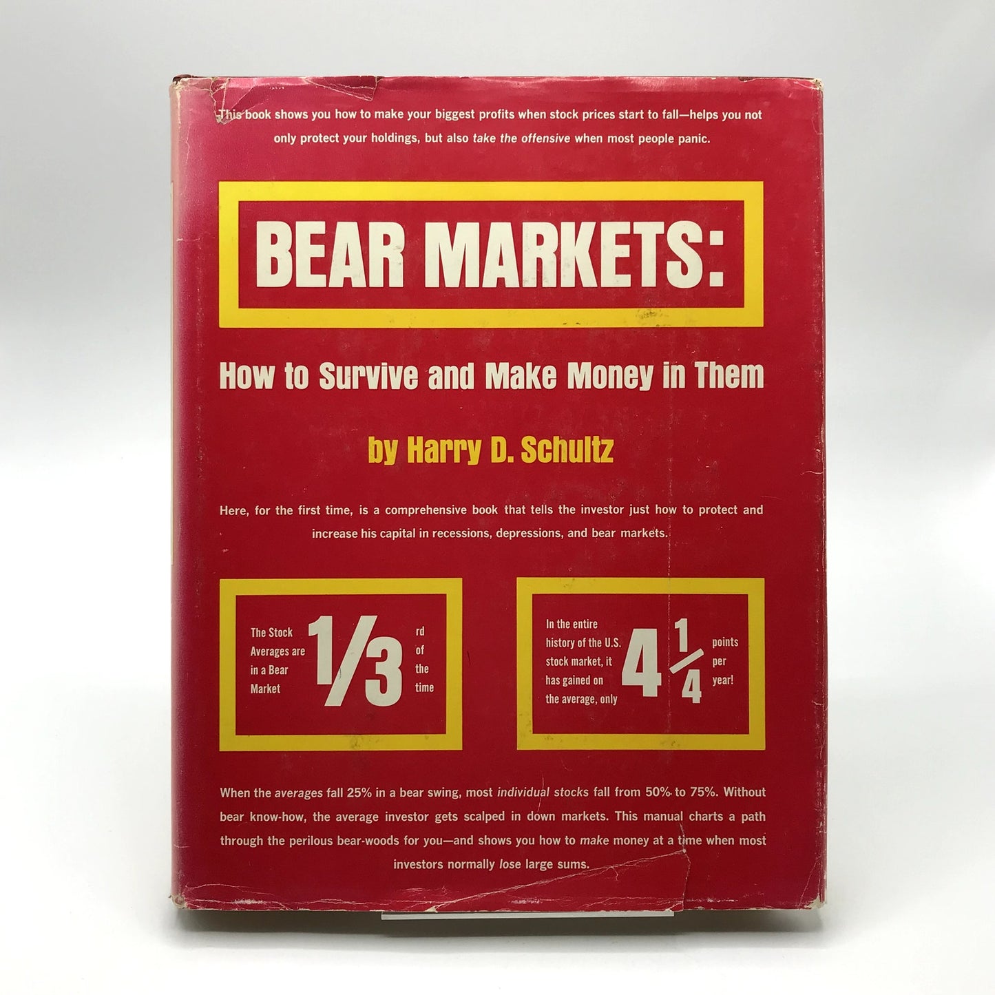 Bear Markets How To Survive and Make Money In Them Harry D Schultz Investing