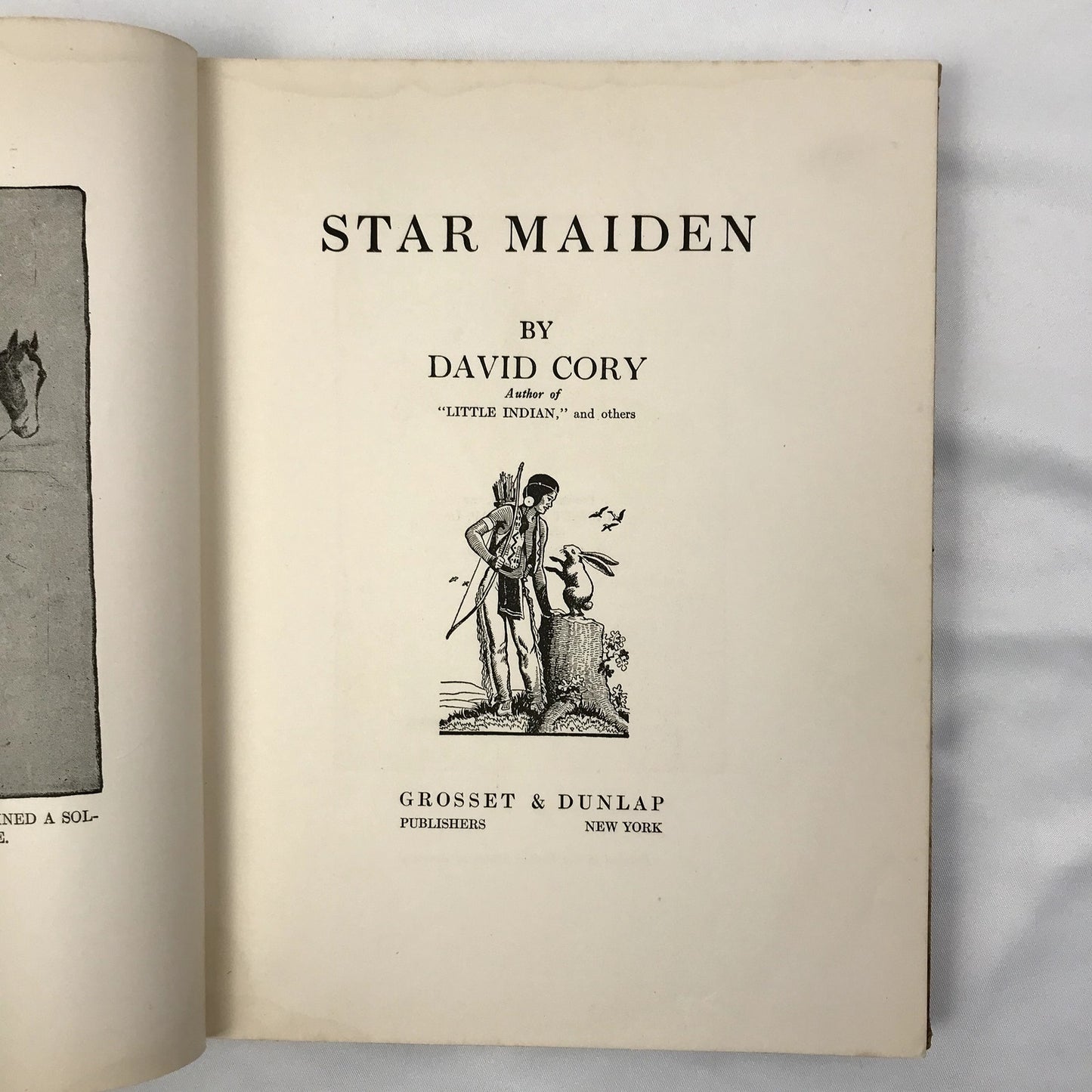 Star Maiden Hardcover Illustrated Book by David Cory 1935 Grosset & Dunlap