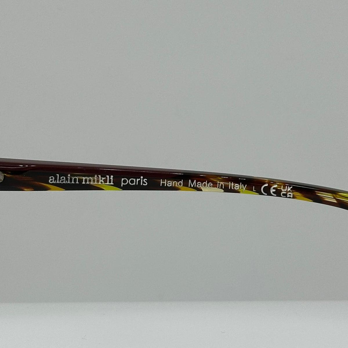 Alain Mikli A03167 004 Savane Yellow Brown Womens Irregular Frames 52-17-140