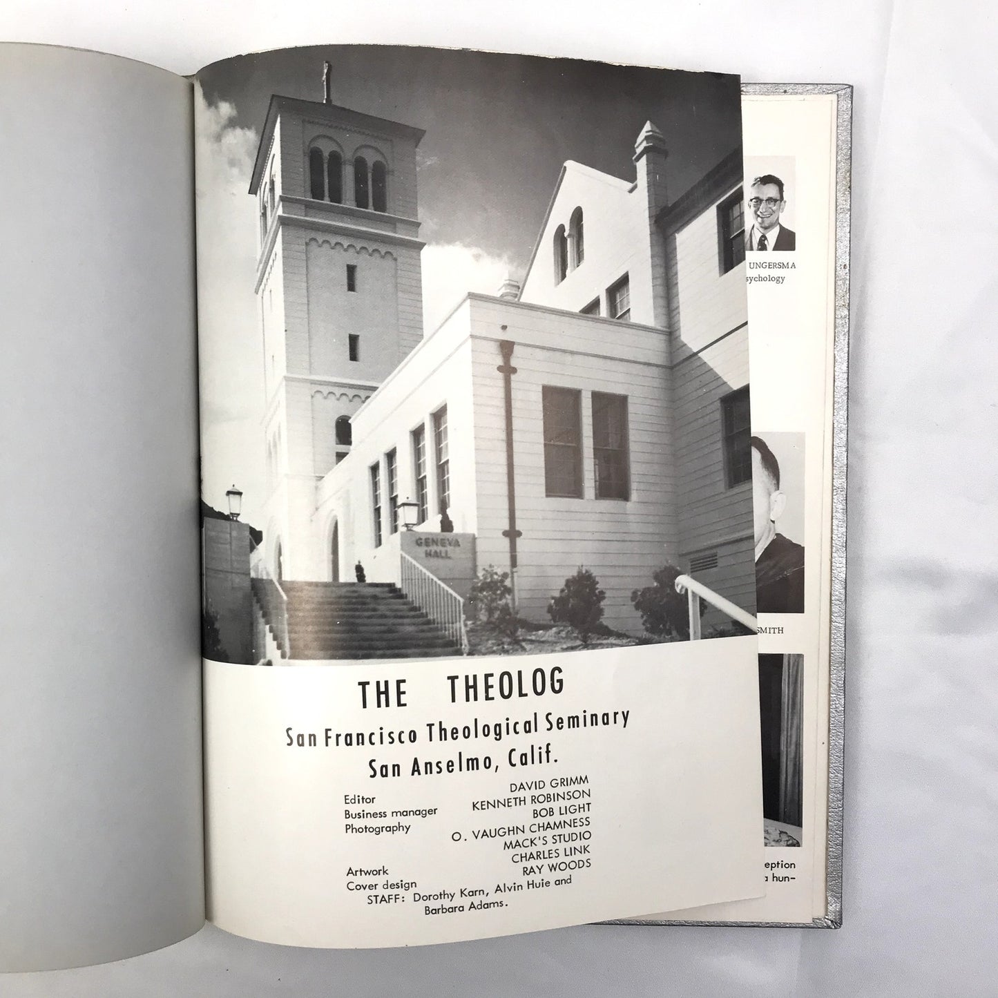 The Theolog 1955 San Francisco Theological Seminary Hardcover Yearbook