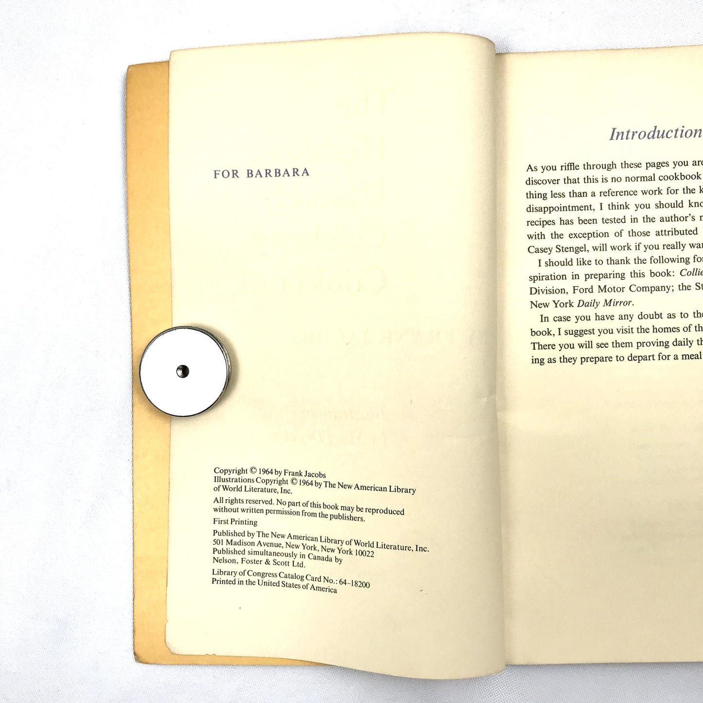 The Highly Unlikely Celebrity Cookbook Frank Jacobs Cooking Satire Humor 1964