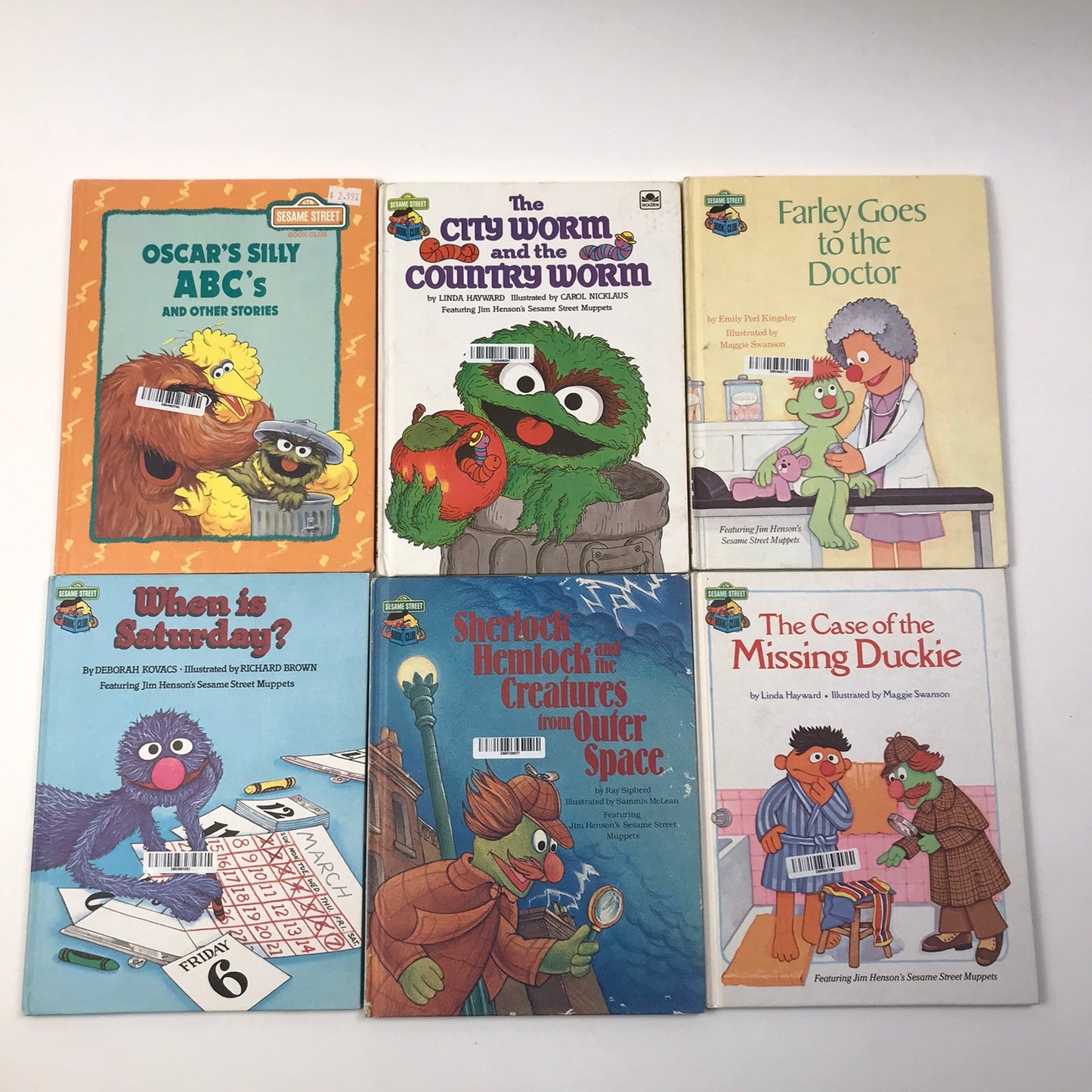 Sesame Street Book Club Lot of 30 Bert Ernie Grover Big Bird Childrens Stories