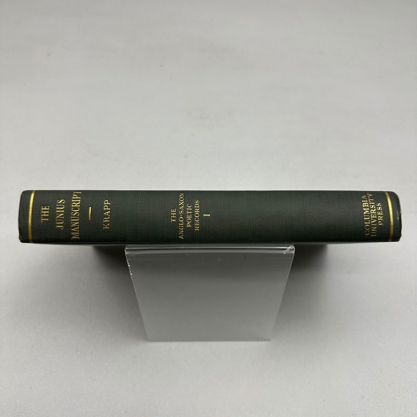 The Junius Manuscript Krapp 1931 Anglo-Saxon Poetic Records I Columbia Univ