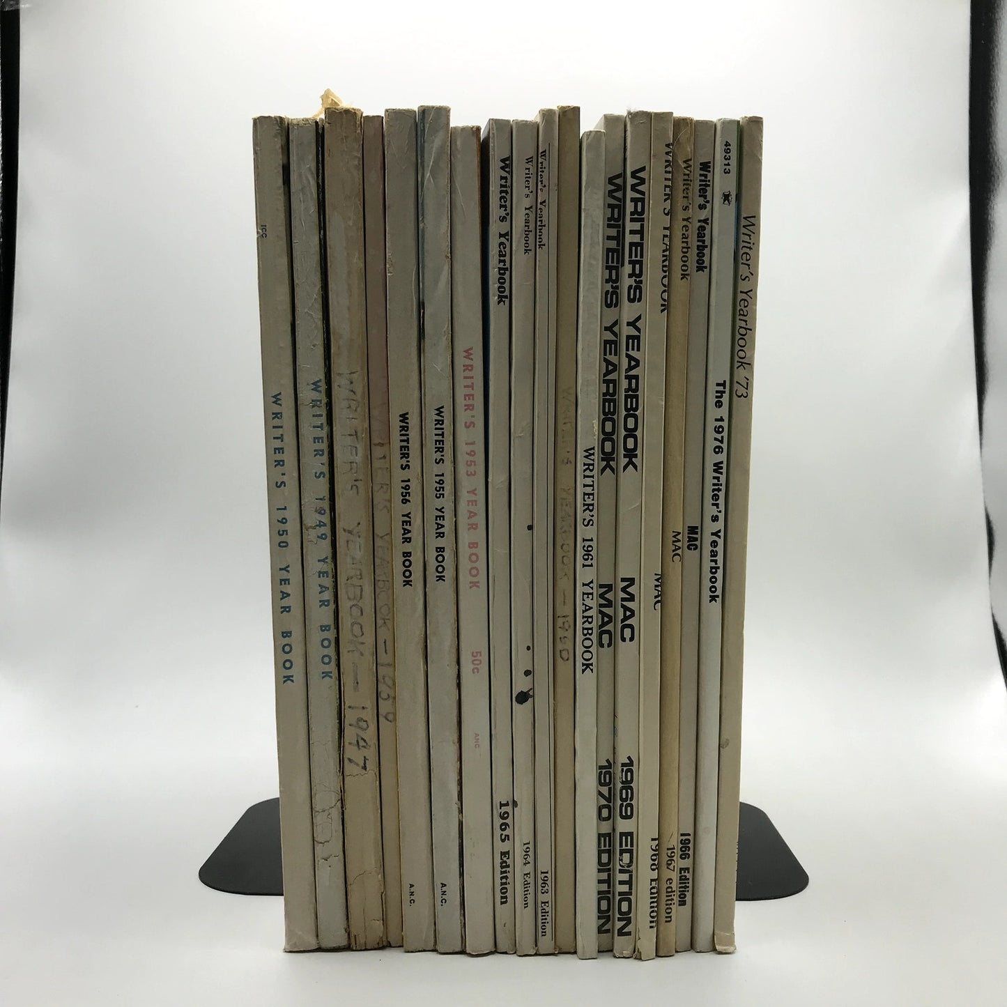 Lot of 19 Writer's Yearbook Magazine Illustrated 1949-1976 Vintage Writing Guide