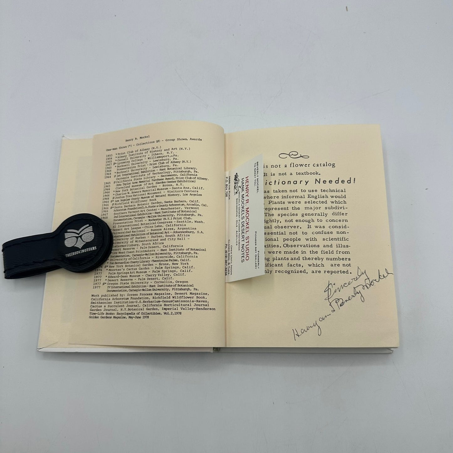 Mockels Desert Flower Notebook Henry Beverly SIGNED Drawings Watercolors 1971