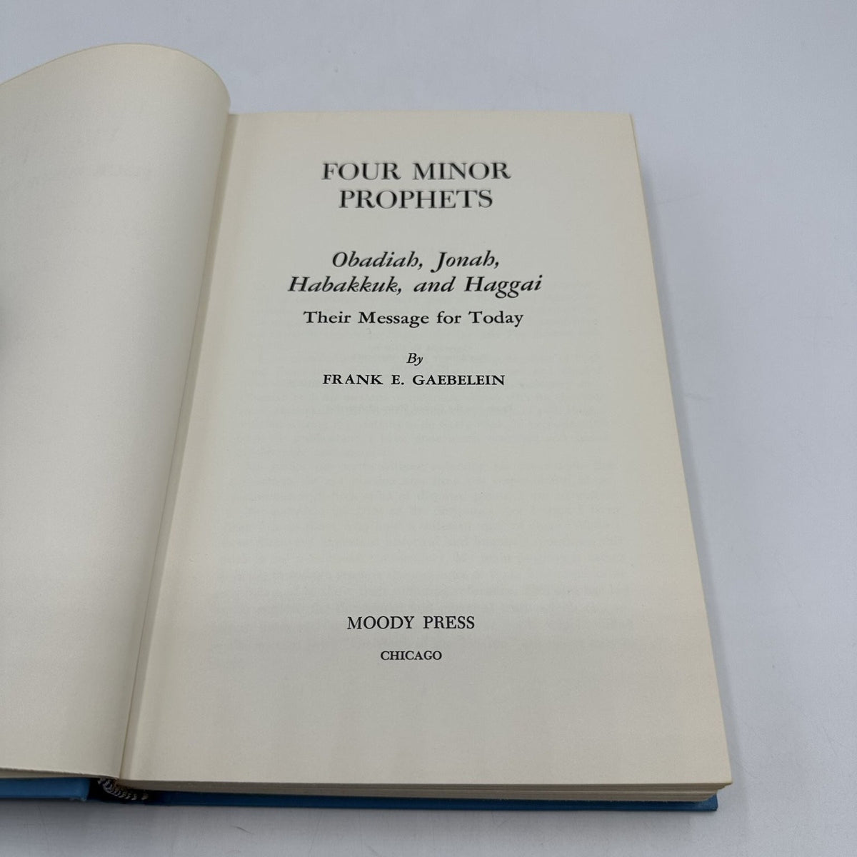 Four Minor Prophets Gaebelein 1970 Bible Commentary Hardcover Moody Press