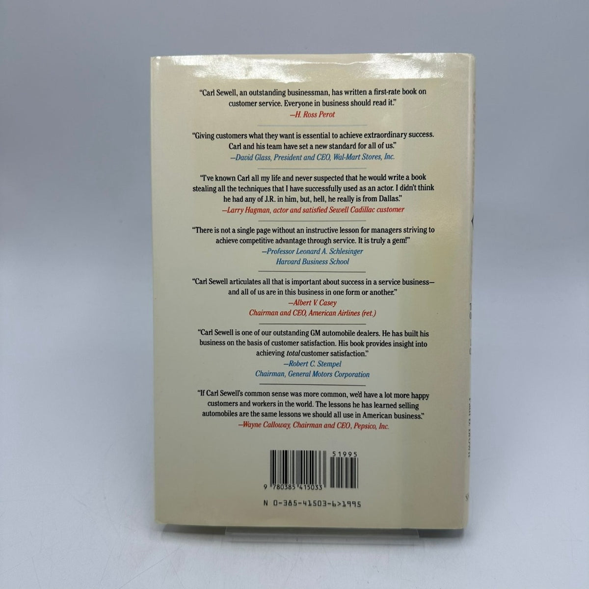 Customers for Life Carl Sewell 1990 First Edition Signed Business