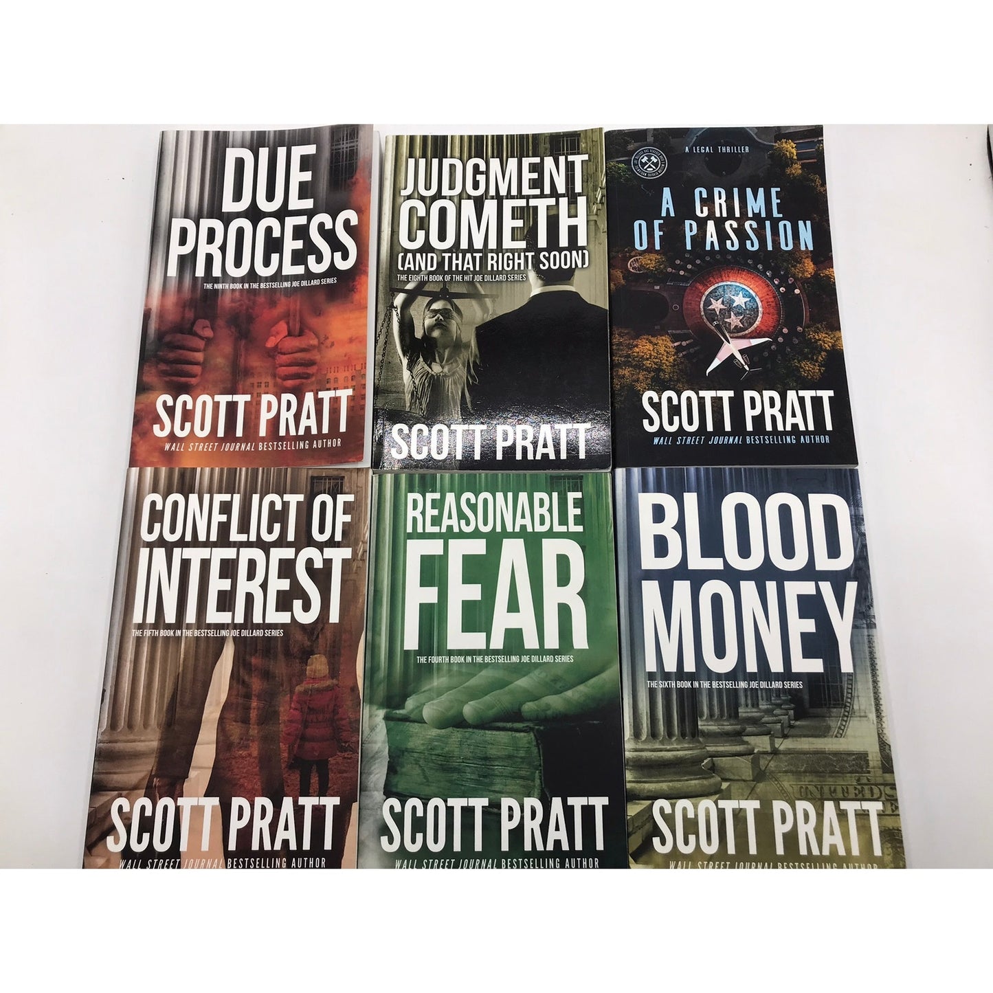 Joe Dillard Series Scott Pratt Set of 6 Crime Suspense Legal Mystery Thriller