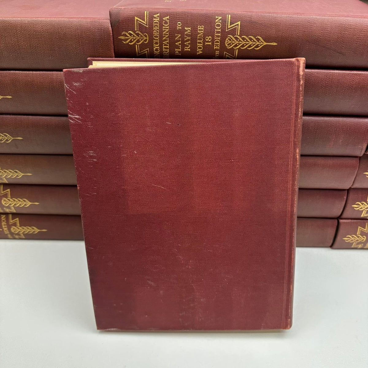 Encyclopaedia Britannica 1929 14th Edition Complete 24 Volume Set Hardcover