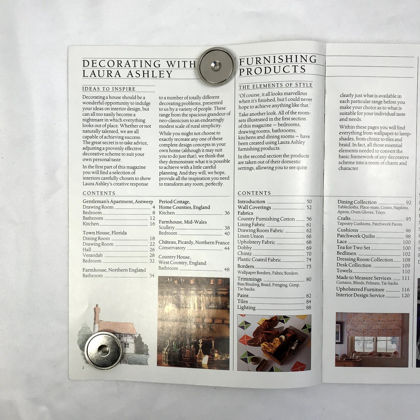 Laura Ashley Home Furnishings & Decoration Illustrated Rare Catalogue 1986