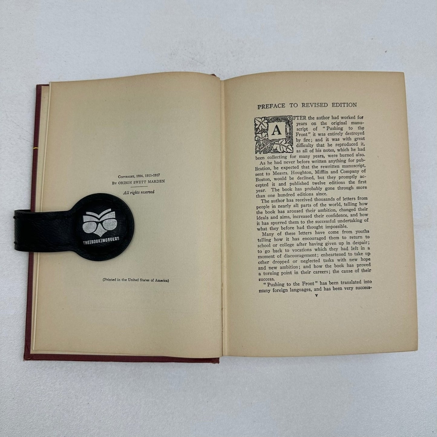 Pushing to the Front Orison Swett Marden 1917 Self-Help Motivational Crowell