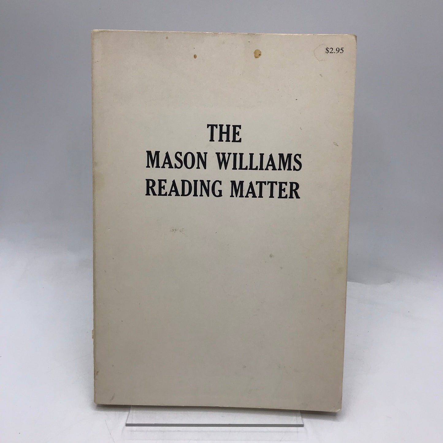 The Mason Williams Reading Matter Poetry Poems Prose Humor Satire Observations