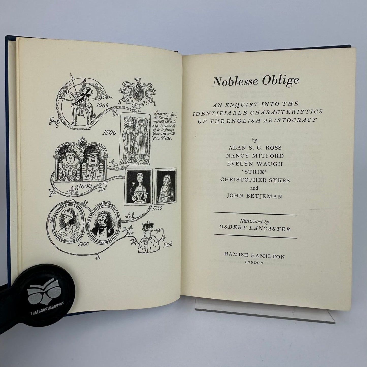 Noblesse Oblige Nancy Mitford 1956 1st Ed English Aristocracy Hamish Hamilton